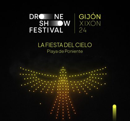 El Drone Show Festival aterriza este fin de semana en Gijón con cuatro espectáculos de trescientos drones cada uno